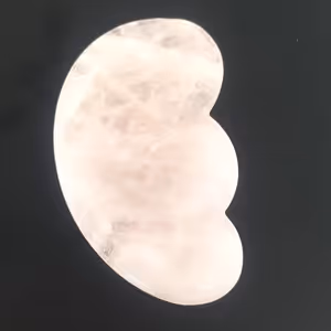 Pembe Kuvars Gua Sha - Orijinal Şifalı Kristal - Görsel 2