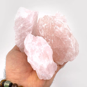 Pembe Kuvars Ham Parça - Orijinal Şifalı Kristal - Görsel 1