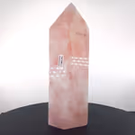 Pembe Kuvars Obelisk Orijinal Kristal Detay Görseli 2
