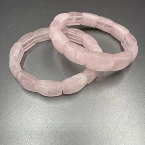 Pembe Kuvars Rolex Bileklik - Orijinal Şifalı Kristal - Görsel 1