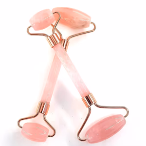 Pembe Kuvars Roller - Orijinal Şifalı Kristal - Görsel 1