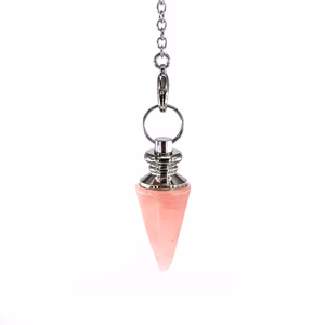 Pembe Kuvars Sarkaç (Pandül) - Orijinal Şifalı Kristal - Görsel 1