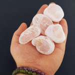 Pembe Kuvars Tambur Orijinal Kristal Detay Görseli 2
