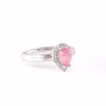 Pembe Turmalin Yüzük (Gümüş) Orijinal Kristal Detay Görseli 2