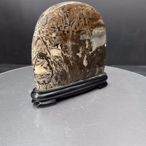 Picture Jasper Obje Ahşap Standlı - Orijinal Şifalı Kristal - Görsel 1