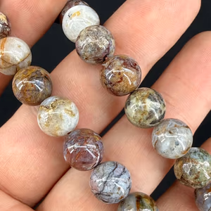 Pietersite Dizi 10mm - Orijinal Şifalı Kristal - Görsel 1