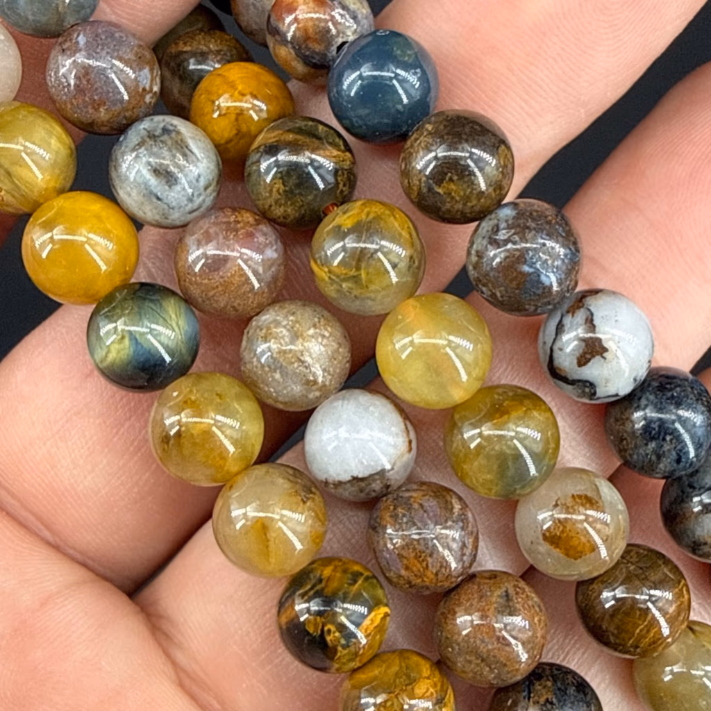 Pietersite Dizi 8mm İncele ve Satın Al Pietersite Dizi 8mm - Orijinal Doğal Taş ve Şifa Kristali Görsel 1
