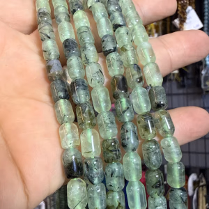 Prehnite Kapsül Dizi 6x9 mm - Orijinal Şifalı Kristal - Görsel 1