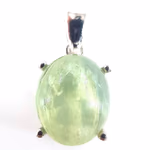Prehnite Kolye Ucu (Gümüş) Orijinal Kristal Detay Görseli 1