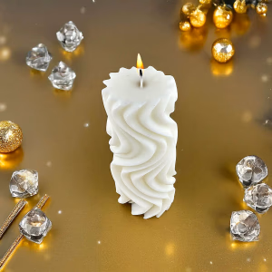 Premium Esanslı Ayışığı Dansı Mum Beyaz - Orijinal Şifalı Kristal - Görsel 1