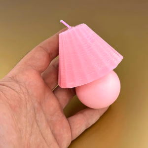 Premium Esanslı Mistik Lamba Mum Pembe - Orijinal Şifalı Kristal - Görsel 2
