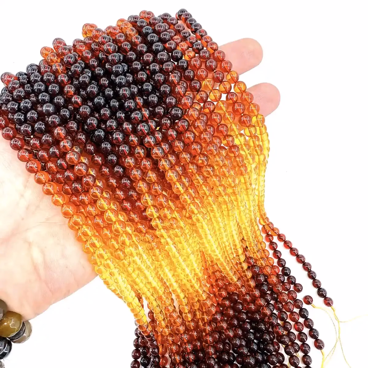 Renkli Kehribar Dizi 6mm