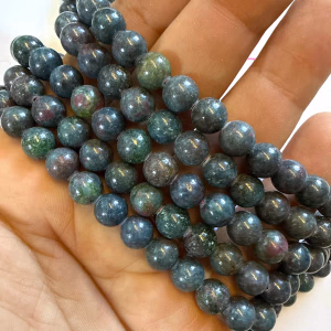 Ruby Kiyanit Dizi 8 mm - Orijinal Şifalı Kristal - Görsel 1