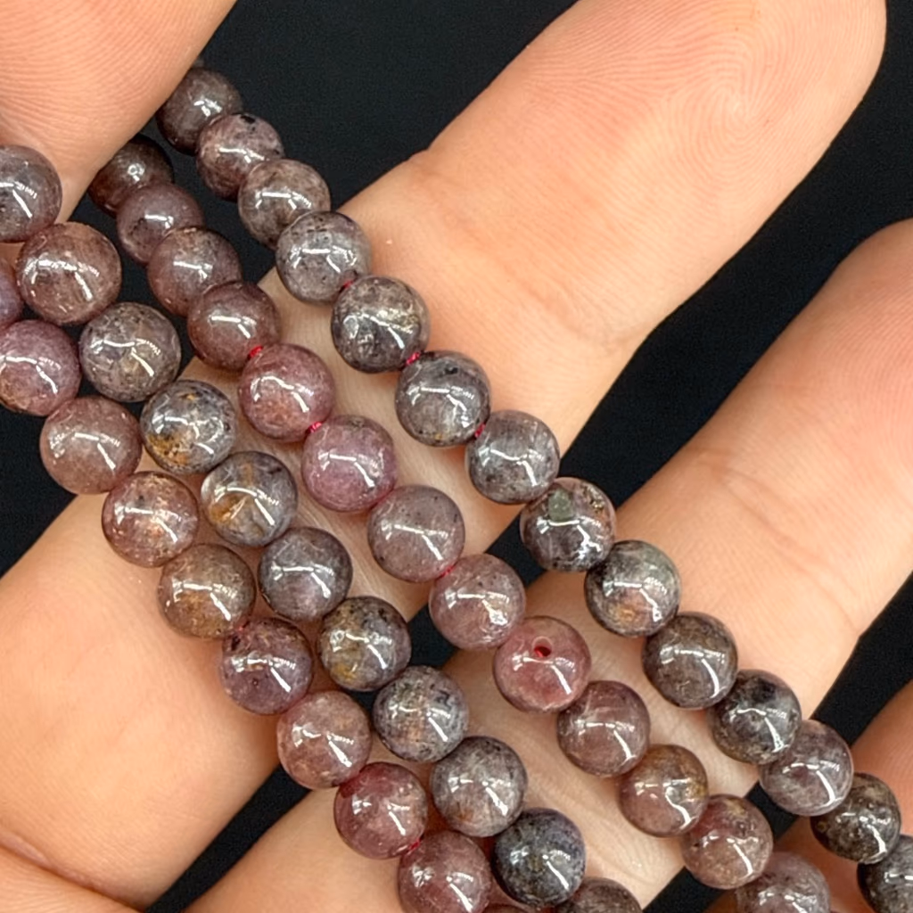 Ruby Safir Dizi 6mm AA+ - Orijinal Doğal Taş ve Şifa Kristali Görsel 1