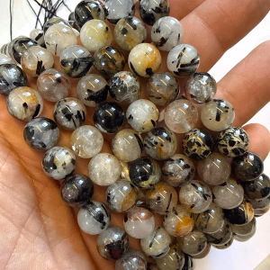 Rutil Kuvars Dizi 10 mm - Orijinal Şifalı Kristal - Görsel 1