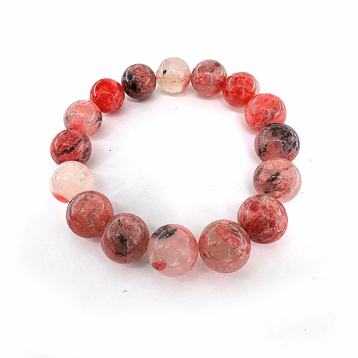 Sakura Rodonit Bileklik 6A 12mm
