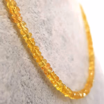 Sarı Safir Kolye (Gümüş) Orijinal Kristal Detay Görseli 2