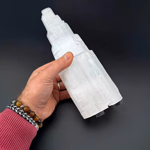 Selenit Lamba Büyük 25cm - Orijinal Şifalı Kristal - Görsel 2