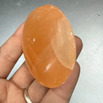 Selenit Turuncu Spa Taşı Orijinal Kristal Detay Görseli 2