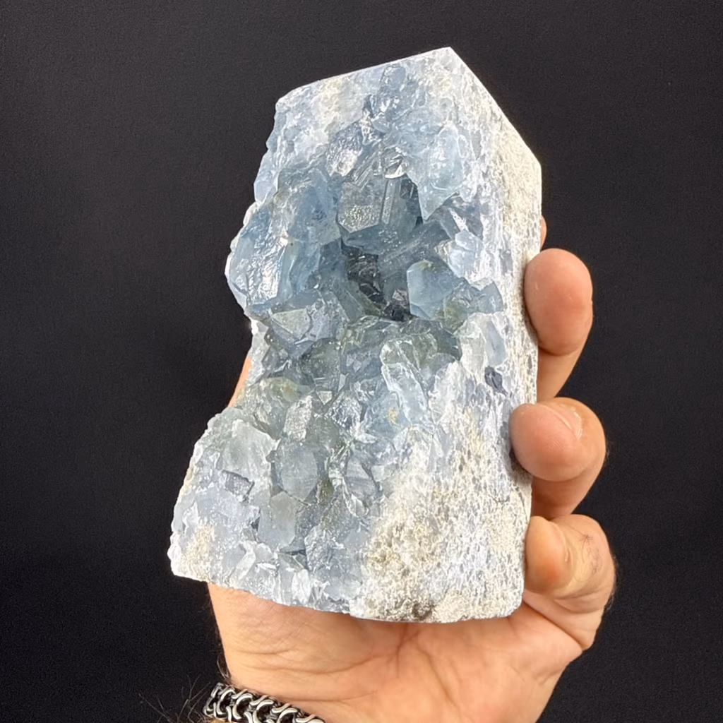 Selestit (Stronsiyum) Ham Taş (Jeotsuz) İncele ve Satın Al Selestit (Stronsiyum) Ham Taş (Jeotsuz) - Orijinal Doğal Taş ve Şifa Kristali Görsel 1