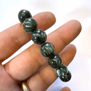 Serafinit Bileklik AAA 12 mm - Orijinal Şifalı Kristal - Görsel 1