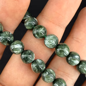 Serafinit Dizi 8mm - Orijinal Şifalı Kristal - Görsel 1