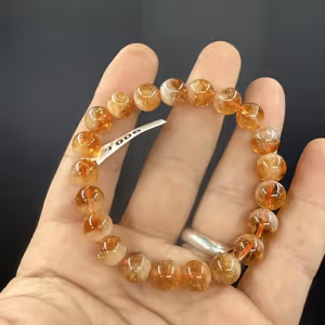 Sitrin Bileklik 10 mm AAA - Orijinal Şifalı Kristal - Görsel 2