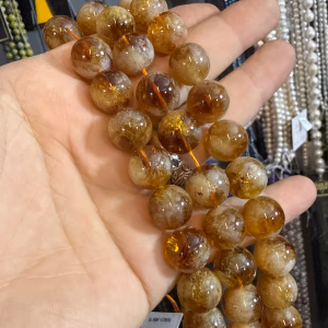 Sitrin Dizi 14 mm - Orijinal Şifalı Kristal - Görsel 1
