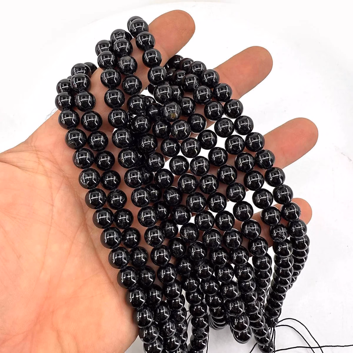 Siyah Turmalin Dizi 8 mm