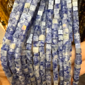 Sodalit Dizi 4x4 Küp - Orijinal Şifalı Kristal - Görsel 1