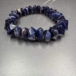 Sodalit Faset 10x8 Bileklik - Orijinal Şifalı Kristal - Görsel 1