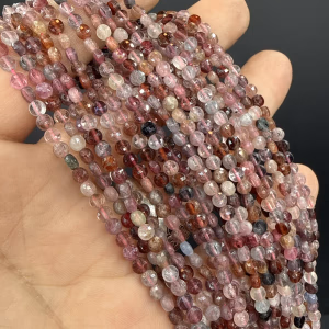 Spinel Petek Dizi 4 mm - Orijinal Şifalı Kristal - Görsel 1