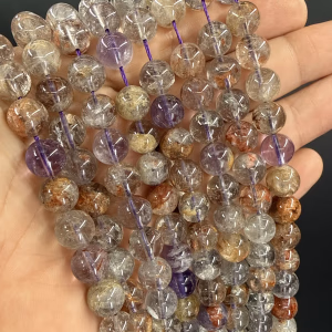 Super Seven Dizi 10 mm - Orijinal Şifalı Kristal - Görsel 1