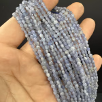 Tanzanit Petek Dizi 4 mm Orijinal Kristal Detay Görseli 1