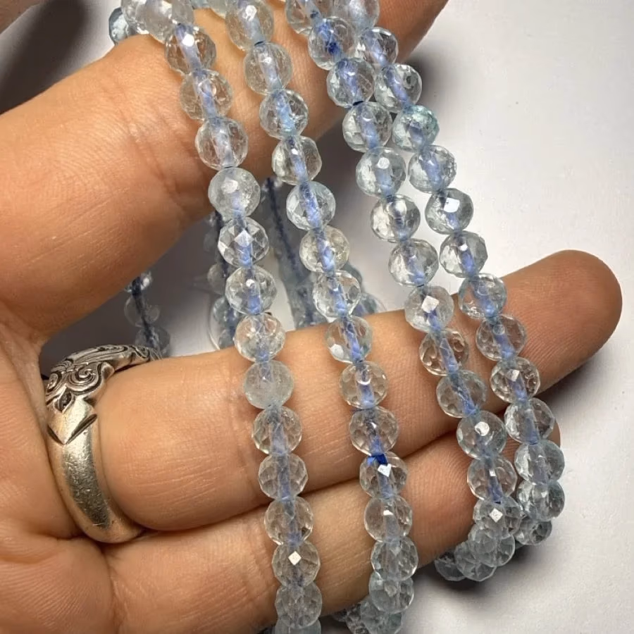 Topaz Faset Bileklik 6 mm