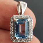 Topaz Kolye Ucu (Gümüş) Orijinal Kristal Detay Görseli 2