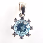 Topaz Kolye Ucu (Gümüş) Orijinal Kristal Detay Görseli 1