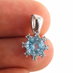 Topaz Kolye Ucu (Gümüş) Orijinal Kristal Detay Görseli 2