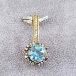Topaz Kolye Ucu (Gümüş) Orijinal Kristal Detay Görseli 1