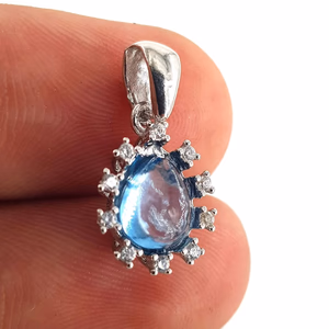 Topaz Kolye Ucu (Gümüş) - Orijinal Şifalı Kristal - Görsel 2