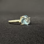 Topaz Yüzük Gümüş Orijinal Kristal Detay Görseli 1