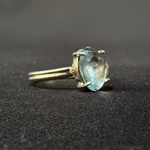 Topaz Yüzük Gümüş Orijinal Kristal Detay Görseli 2