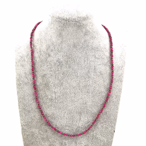 Yakut Pirit Kolye 3mm - Orijinal Şifalı Kristal - Görsel 1