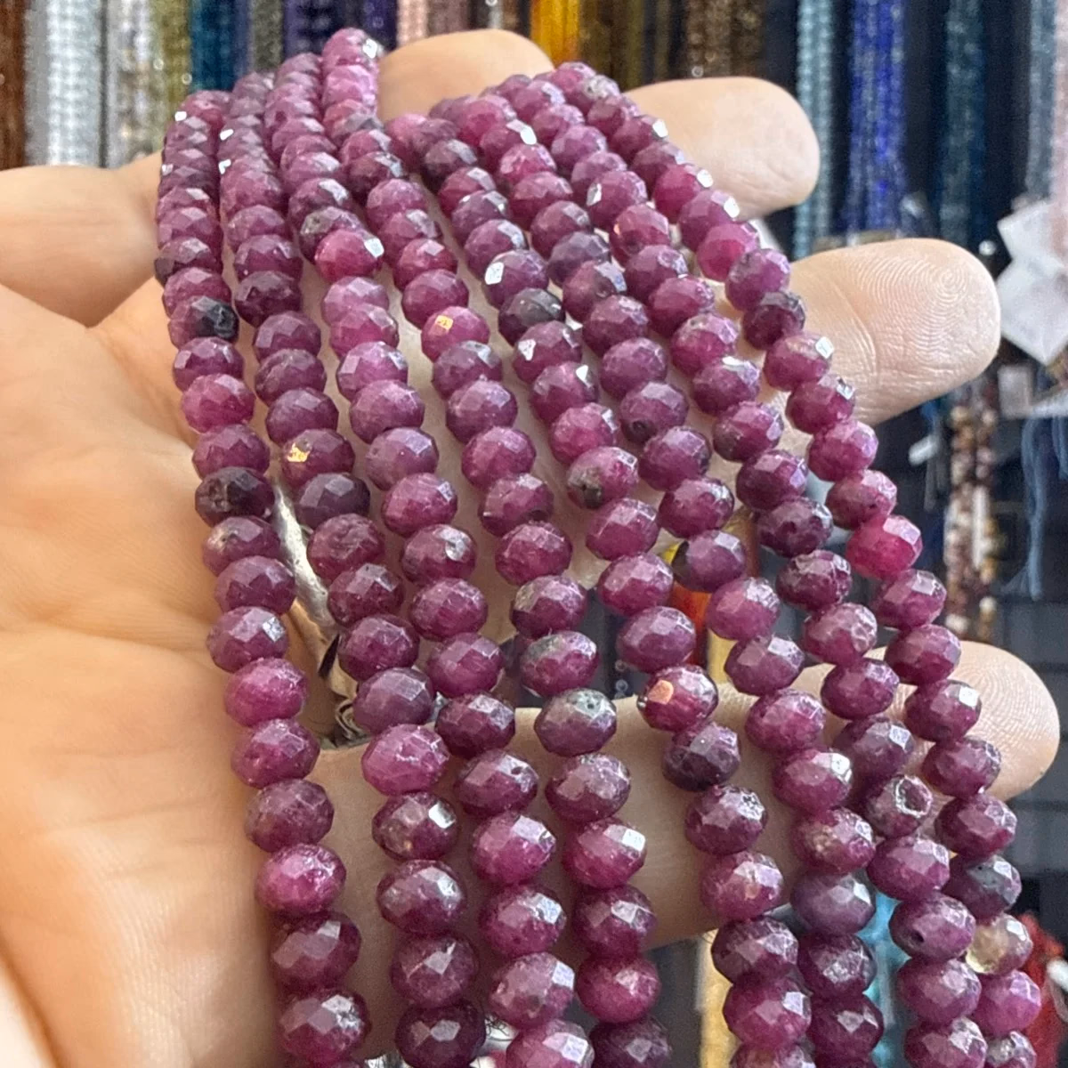 Yakut Rondela Dizi 4*6 mm