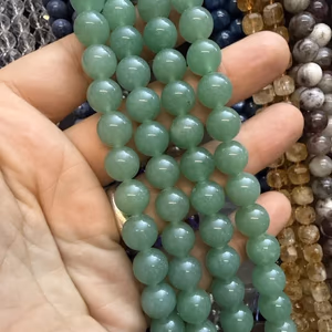 Yeşil Aventurin Dizi 10 mm - Orijinal Şifalı Kristal - Görsel 1