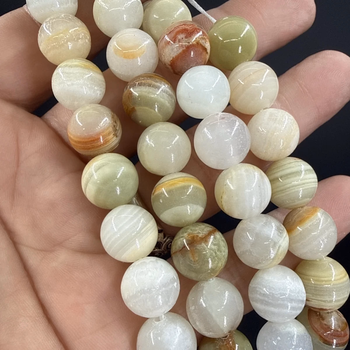 Yeşil Kalsit Dizi 12 mm