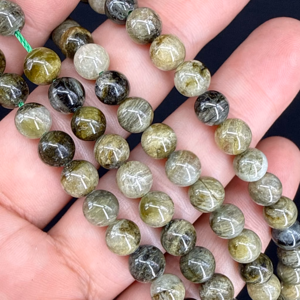 Yeşil Turmalin Dizi 6mm İncele ve Satın Al Yeşil Turmalin Dizi 6mm - Orijinal Doğal Taş ve Şifa Kristali Görsel 1