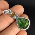 Zeberced Kolye Ucu Gümüş Orijinal Kristal Detay Görseli 1